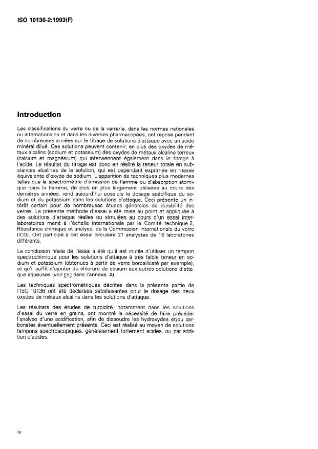 SIST ISO 10136-2:1995 ISO 10136-2:1993 - Verre et verrerie -- Analyse des solutions d'attaque - Page 4 preview