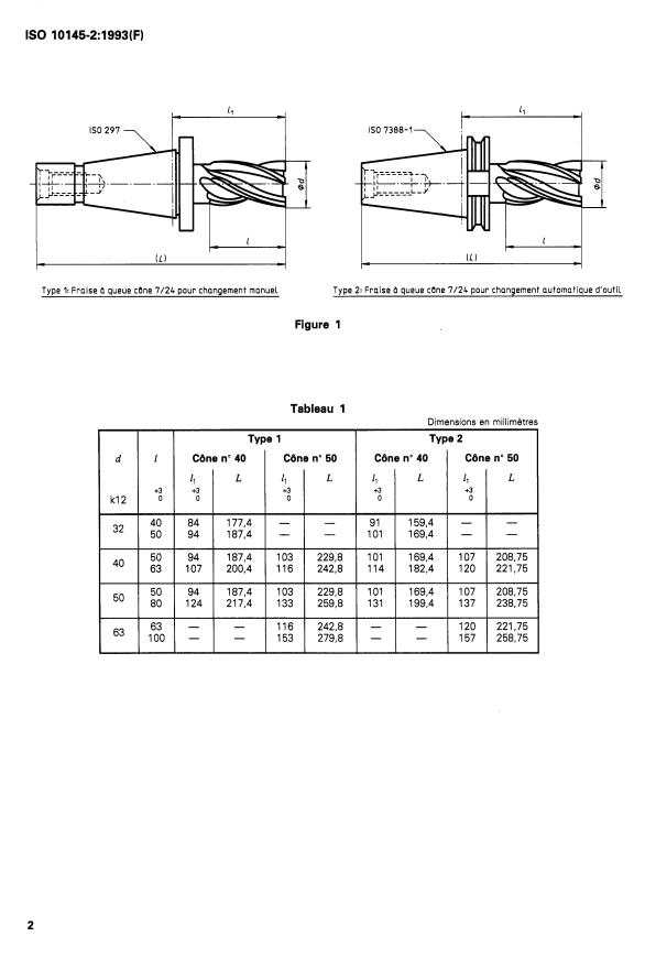 ISO 10145-2:1993 ISO 10145-2:1993 - Fraises cylindriques deux tailles a plaquettes hélicoidales en métaux-durs, brasées - Page 4 preview