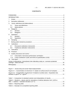 IEC 62321-7-1:2015 - Determination of certain substances in electrotechnical products - Part 7-1: Hexavalent chromium - Presence of hexavalent chromium (Cr(VI)) in colourless and coloured corrosion-protected coatings on metals by the colorimetric method - Page 4 preview