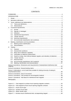 IEC 62642-2-6:2010 - Alarm systems - Intrusion and hold-up systems - Part 2-6: Intrusion detectors - Opening contacts (magnetic) - Page 4 preview