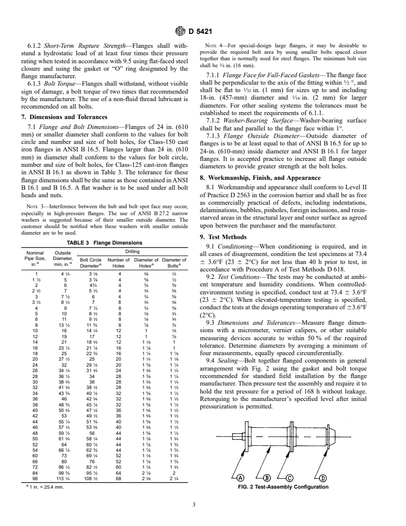 ASTM D5421-93 - Standard Specification for Contact Molded "Fiberglass" (Glass-Fiber-Reinforced Thermosetting Resin) Flanges