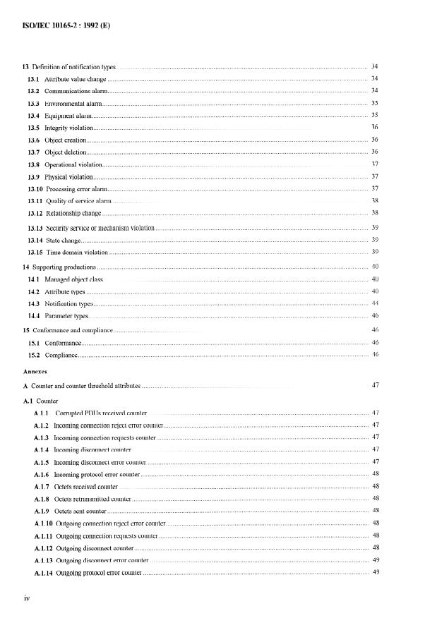 ISO/IEC 10165-2:1992 ISO/IEC 10165-2:1992 - Information technology -- Open Systems Interconnection -- Structure of management information: Definition of management information - Page 4 preview