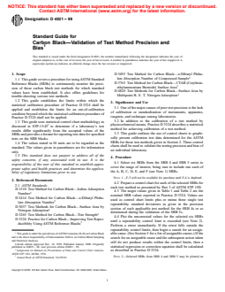 ASTM D4821-99 - Standard Guide for Carbon Black—Validation of Test Method Precision and Bias