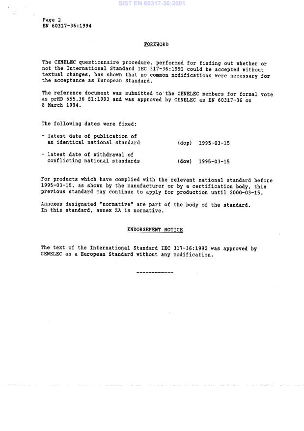 EN 60317-36:1994 EN 60317-36:2001 - Page 4 preview