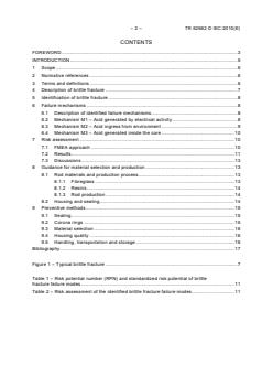 IEC TR 62662:2010 IEC TR 62662:2010 - Guidance for production, testing and diagnostics of polymer insulators with respect to brittle fracture of core materials - Page 4 preview