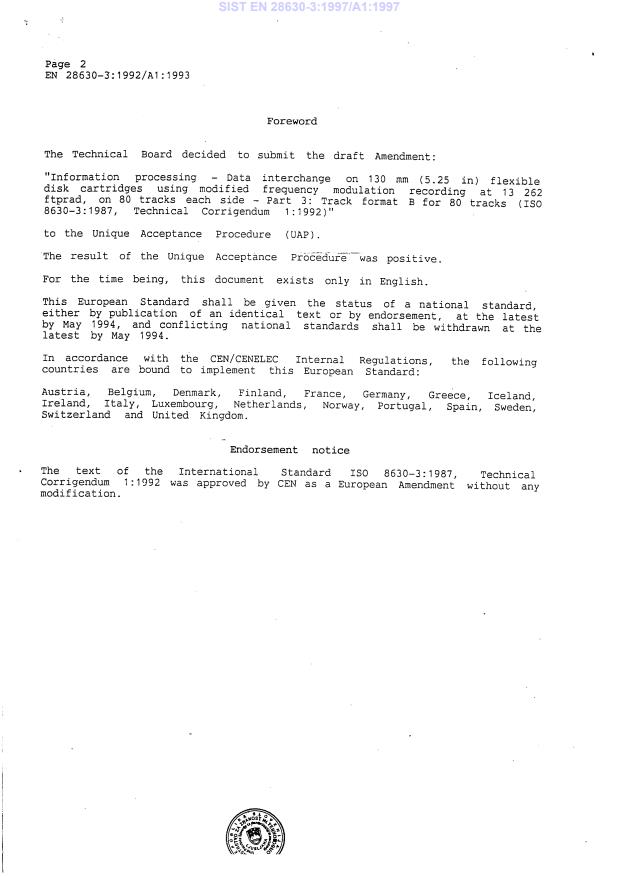 EN 28630-3:1992/A1:1993 EN 28630-3:1997/A1:1997 - Page 4 preview