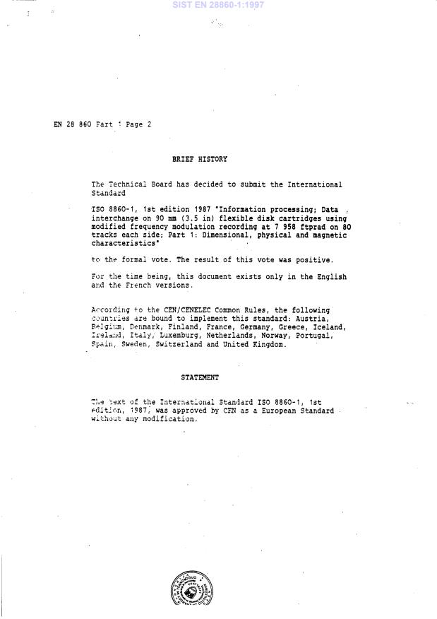 EN 28860-1:1989 EN 28860-1:1997 - Page 4 preview