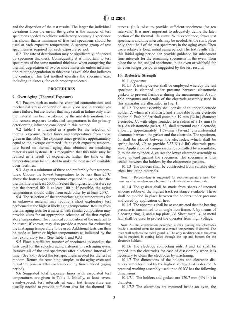 ASTM D2304-97 - Standard Test Method for Thermal Endurance of Rigid Electrical Insulating Materials