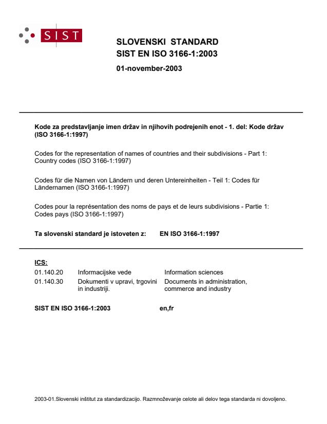 EN ISO 3166-1:2003