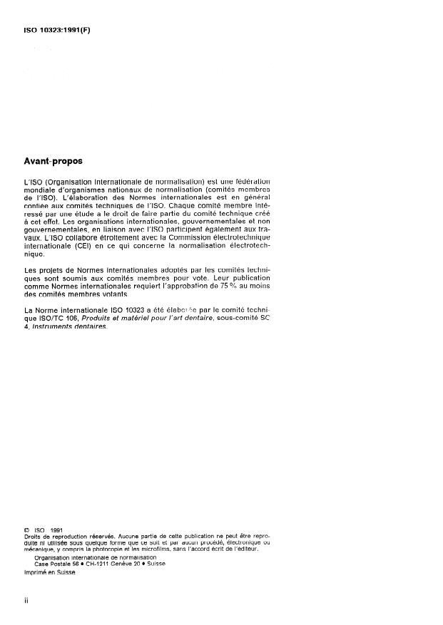 ISO 10323:1991 ISO 10323:1991 - Instruments rotatifs dentaires -- Diametres d'alésage des disques et roues - Page 2 preview