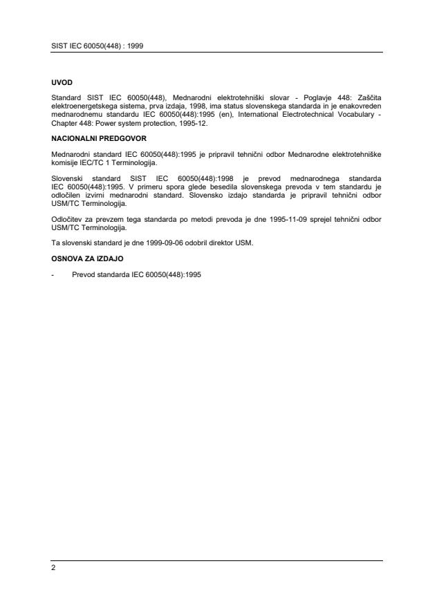 SIST IEC 60050(448):1999 SIST IEC 60050(448):1999 - Page 2 preview
