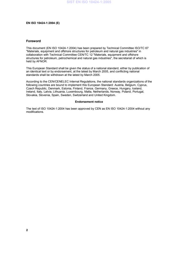 EN ISO 10424-1:2004 EN ISO 10424-1:2005 - Page 4 preview