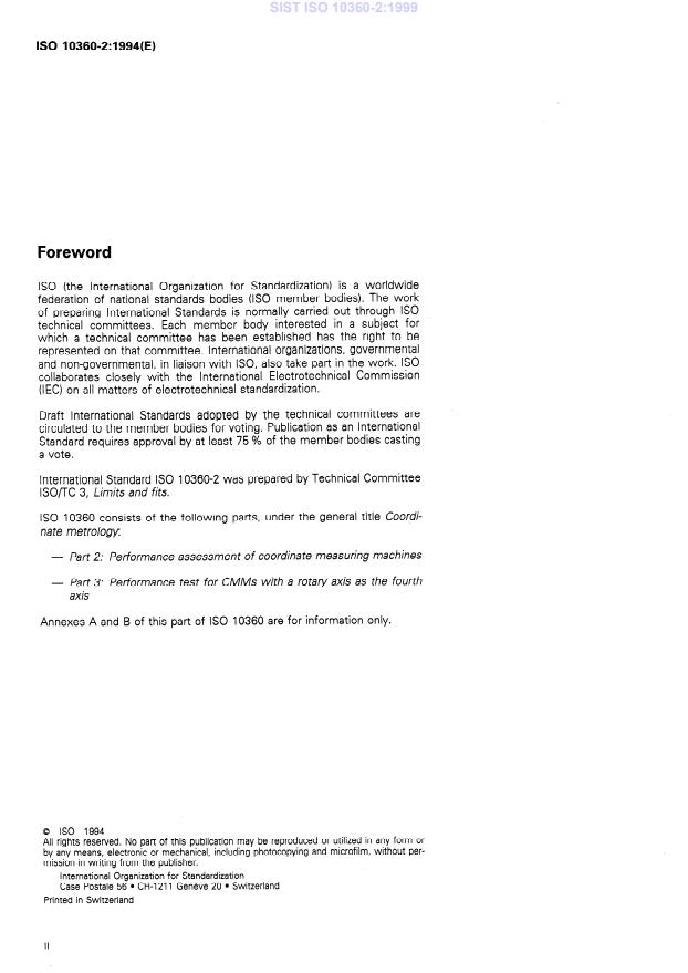 ISO 10360-2:1994 ISO 10360-2:1999 - Page 4 preview