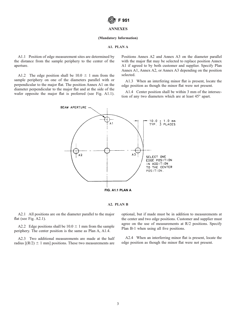 ASTM F951-01 - Standard Test Method for Determination of Radial Interstitial Oxygen Variation in Silicon Wafers