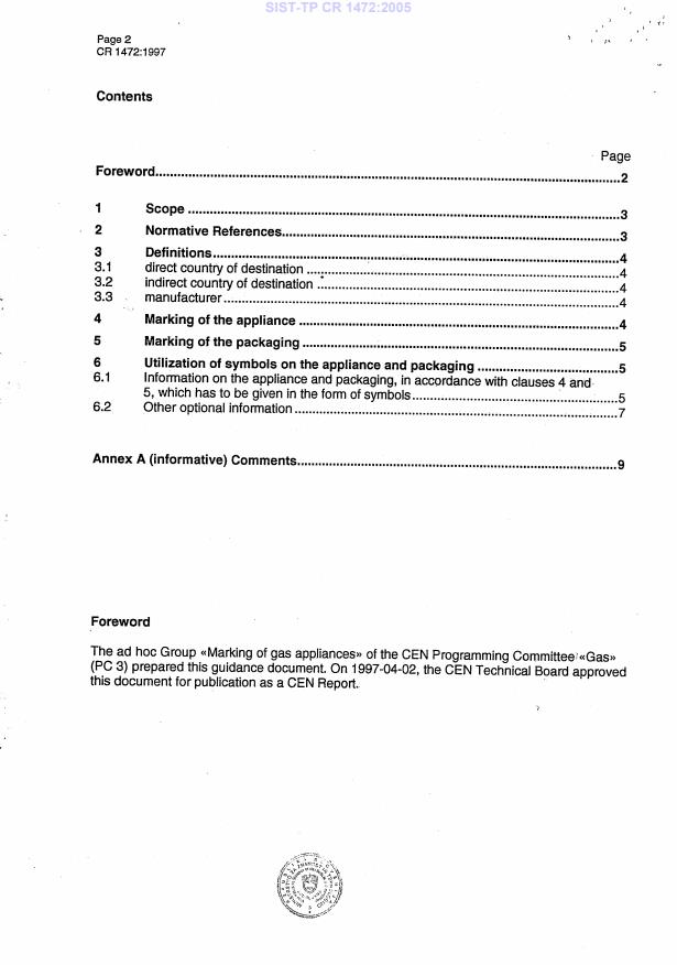 CR 1472:1997 TP CR 1472:2005 - Page 4 preview