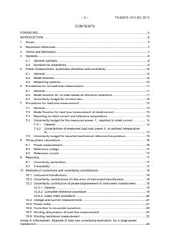 IEC TS 60076-19:2013 - Power transformers - Part 19: Rules for the determination of uncertainties in the measurement of the losses on power transformers and reactors - Page 4 preview