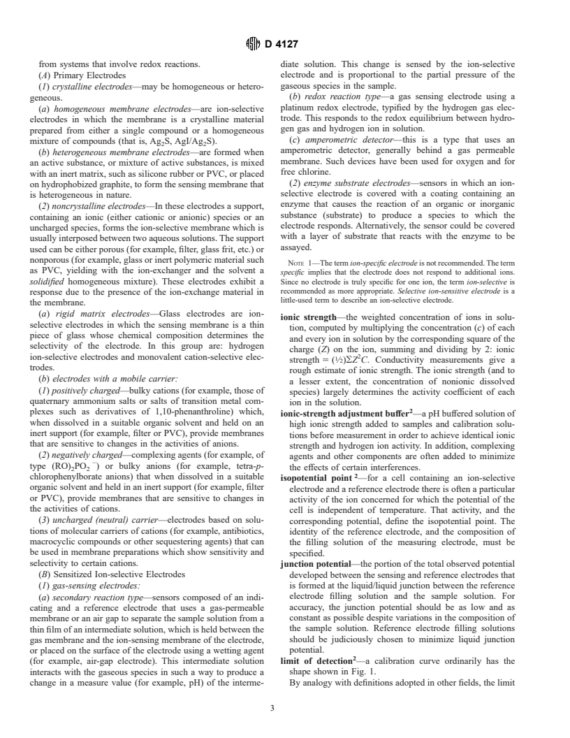 ASTM D4127-92(1996) - Standard Terminology Used with Ion-Selective Electrodes