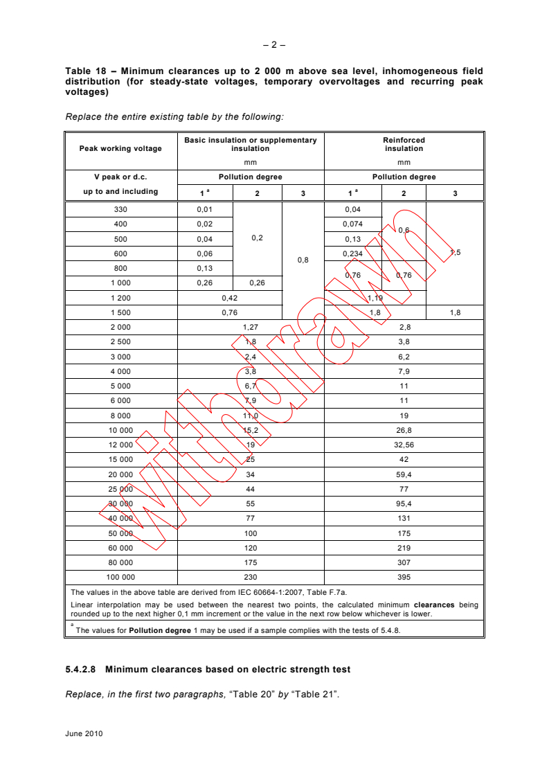IEC 62368-1:2010/COR1:2010 IEC 62368-1:2010/COR1:2010 - Corrigendum 1 - Audio/video, information and communication technology equipment - Part 1: Safety requirements
Released:6/28/2010 - Page 2 preview