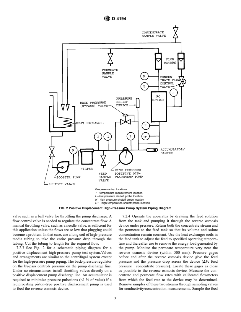 ASTM D4194-95 - Standard Test Methods for Operating Characteristics of Reverse Osmosis Devices