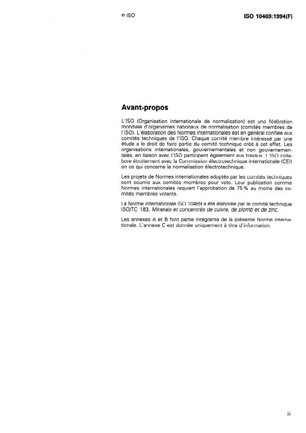 ISO 10469:1994 - Concentrés de sulfure de cuivre -- Dosage du cuivre -- Méthode électrogravimétrique