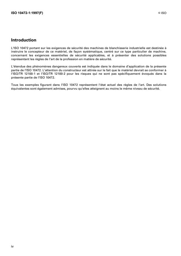 ISO 10472-1:1997 ISO 10472-1:1997 - Exigences de sécurité pour les machines de blanchisserie industrielle - Page 4 preview