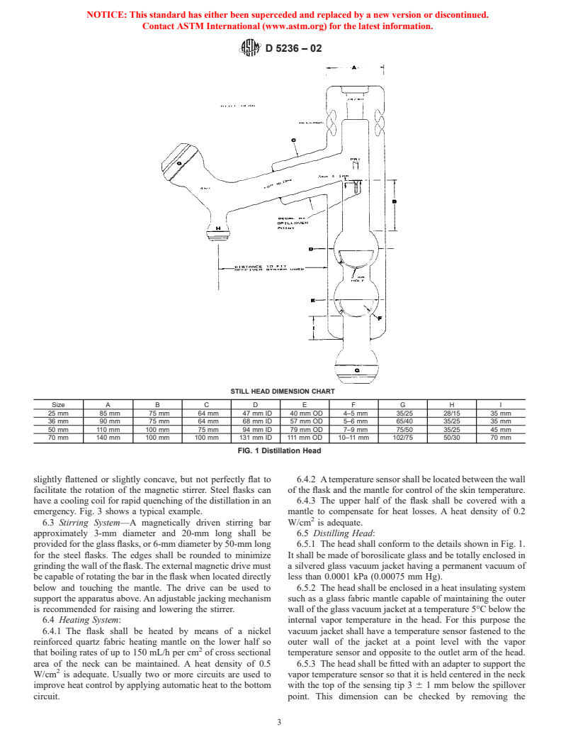 ASTM D5236-02 - Standard Test Method for Distillation of Heavy Hydrocarbon Mixtures (Vacuum Potstill Method)