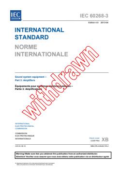 IEC 60268-3:2013 - Sound system equipment - Part 3: Amplifiers
Released:4/23/2013 - Page 3 preview