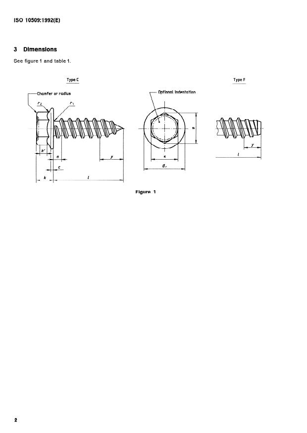 ISO 10509:1992 ISO 10509:1992 - Hexagon flange head tapping screws - Page 4 preview