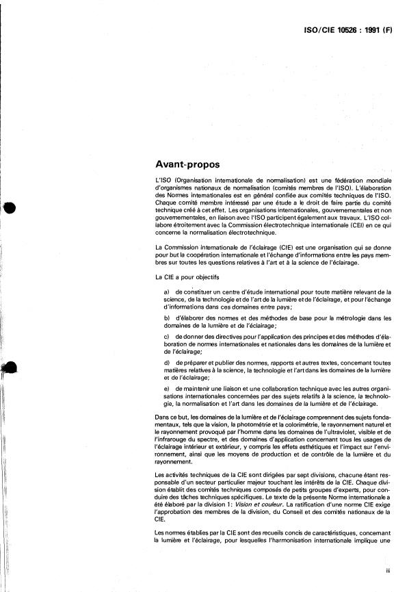 ISO/CIE 10526:1991 - Illuminants colorimétriques normalisés CIE
