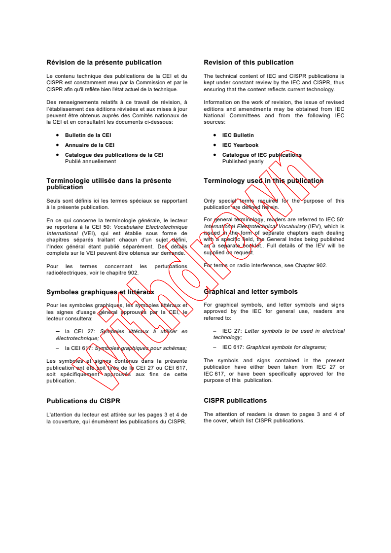 CISPR 61000-6-3:1996 CISPR 61000-6-3:1996 - Electromagnetic compatibility (EMC) - Part 6: Generic standards - Section 3: Emission standard for residential, commercial and light-industrial environments
Released:12/12/1996 - Page 2 preview