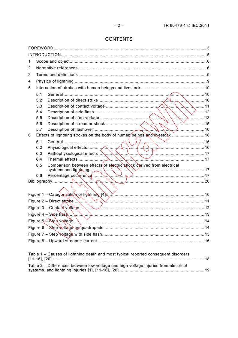 IEC TR 60479-4:2011 IEC TR 60479-4:2011 - Effects of current on human beings and livestock - Part 4: Effects of lightning strokes
Released:10/12/2011 - Page 4 preview