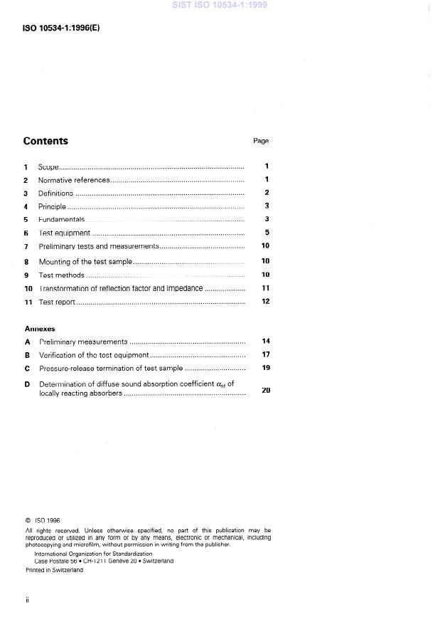 ISO 10534-1:1996 ISO 10534-1:1999 - Page 4 preview