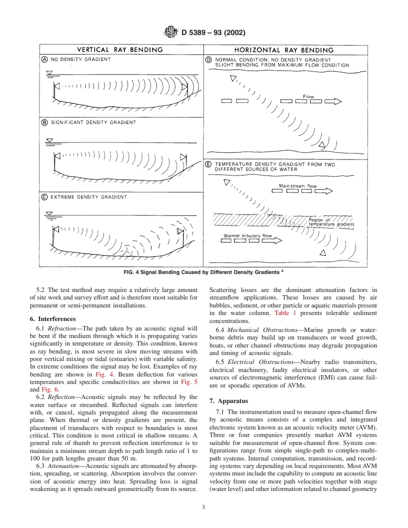 ASTM D5389-93(2002) - Standard Test Method for Open-Channel Flow Measurement by Acoustic Velocity Meter Systems