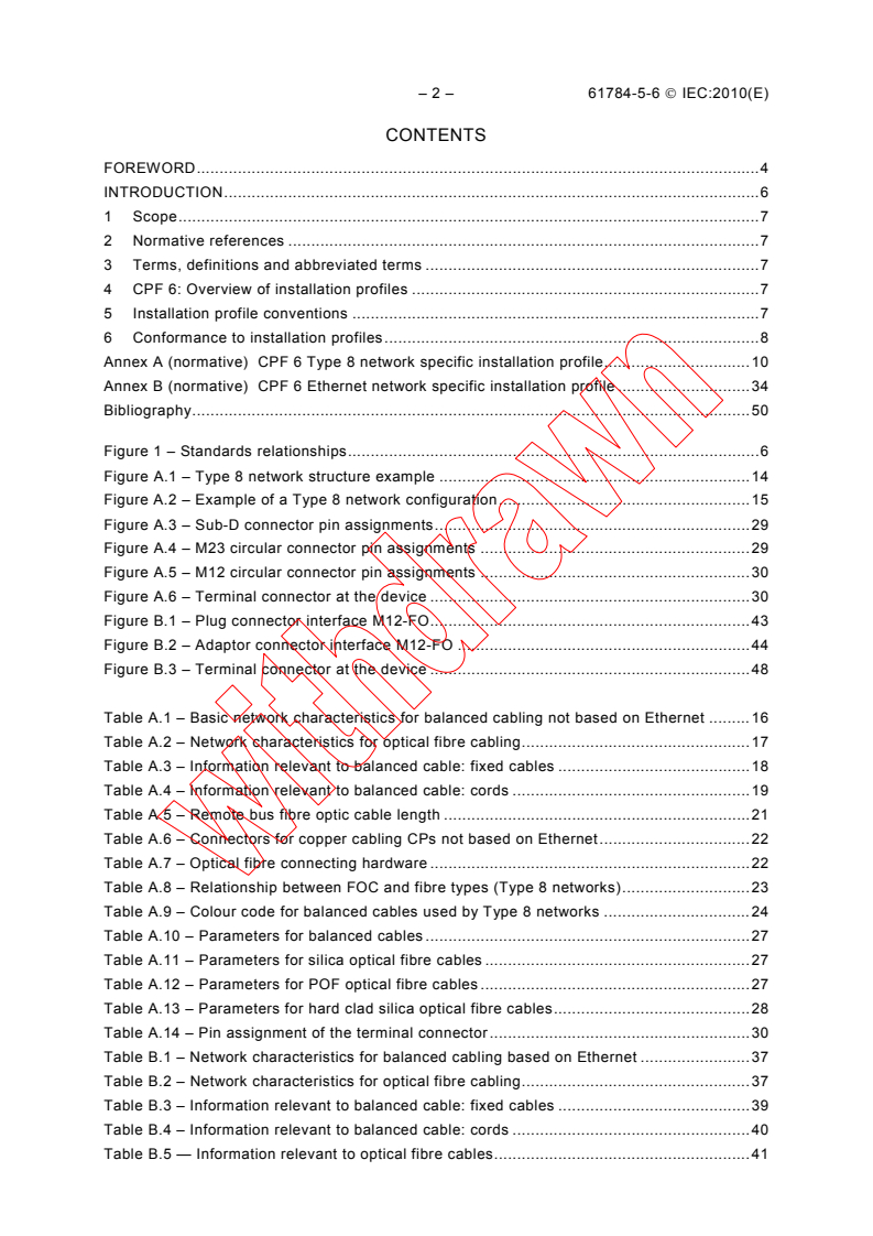 IEC 61784-5-6:2010 IEC 61784-5-6:2010 - Industrial communication networks - Profiles - Part 5-6: Installation of fieldbuses - Installation profiles for CPF 6
Released:7/22/2010
Isbn:9782889120543 - Page 4 preview