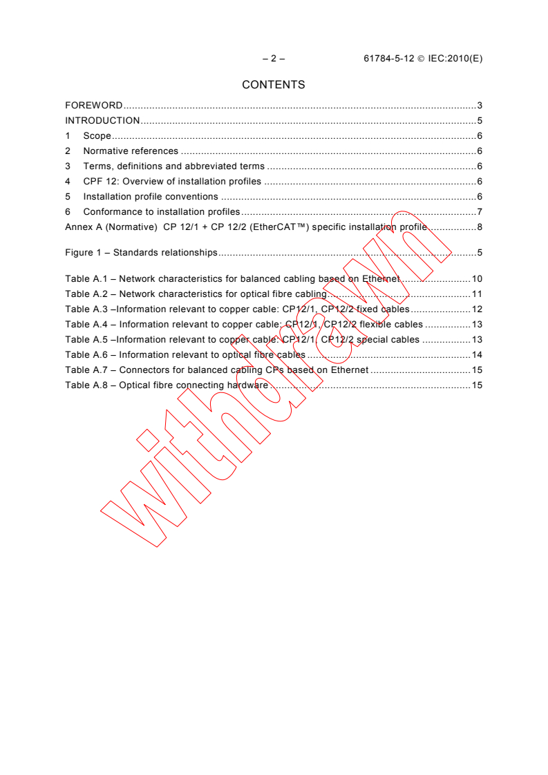 IEC 61784-5-12:2010 IEC 61784-5-12:2010 - Industrial communication networks - Profiles - Part 5-12: Installation of fieldbuses - Installation profiles for CPF 12
Released:7/22/2010
Isbn:9782889120598 - Page 4 preview