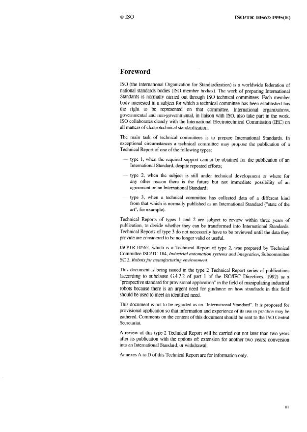 ISO/TR 10562:1995 - Manipulating industrial robots -- Intermediate Code for Robots (ICR)