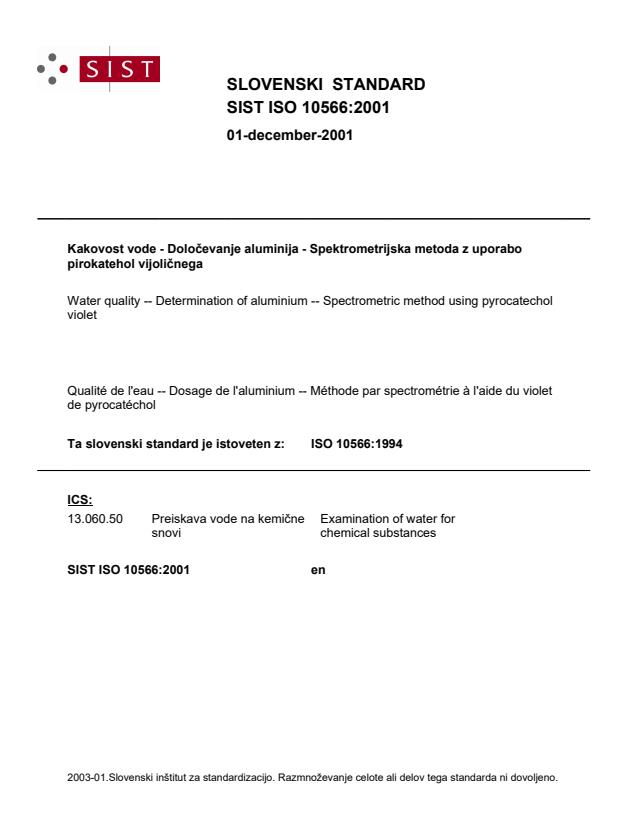 ISO 10566:2001