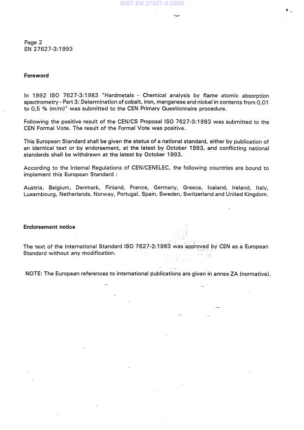 EN 27627-3:1993 EN 27627-3:2000 - Page 4 preview