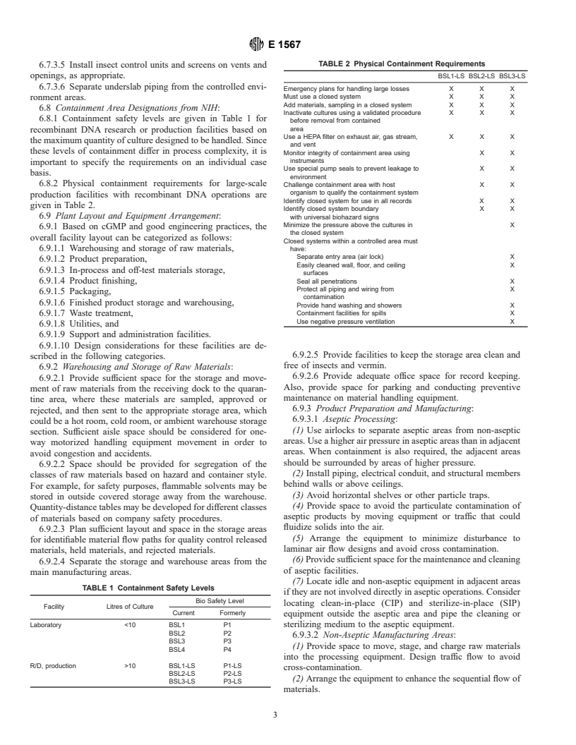 ASTM E1567-93 - Standard Guide for Biopharmaceutical Facilities Architectural Design Considerations