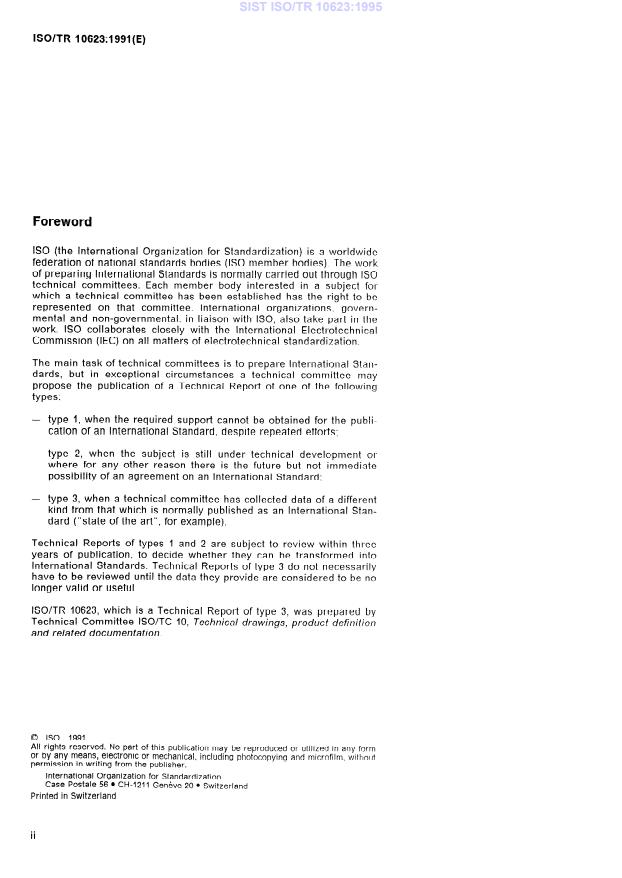 ISO/TR 10623:1991 ISO/TR 10623:1995 - Page 4 preview