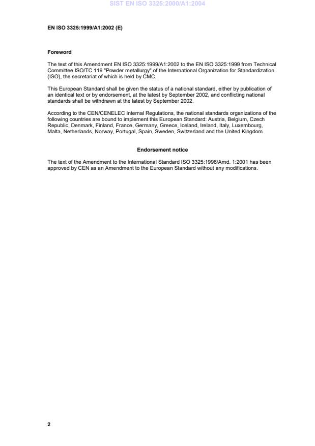 SIST EN ISO 3325:2000/A1:2004 SIST EN ISO 3325:2000/A1:2004 - Page 4 preview
