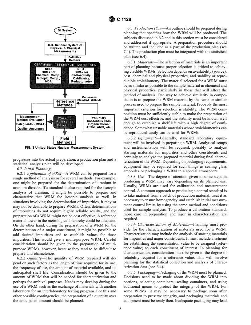 ASTM C1128-95e1 - Standard Guide for Preparation of Working Reference Materials for Use in the Analysis of Nuclear Fuel Cycle Materials