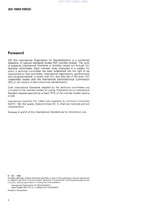 SIST ISO 10693:1996 SIST ISO 10693:1996 - Page 4 preview