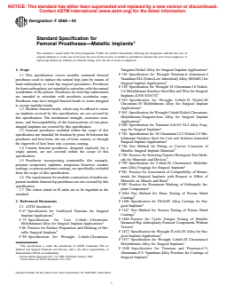ASTM F2068-00 - Standard Specification for Femoral Prostheses—Metallic Implants