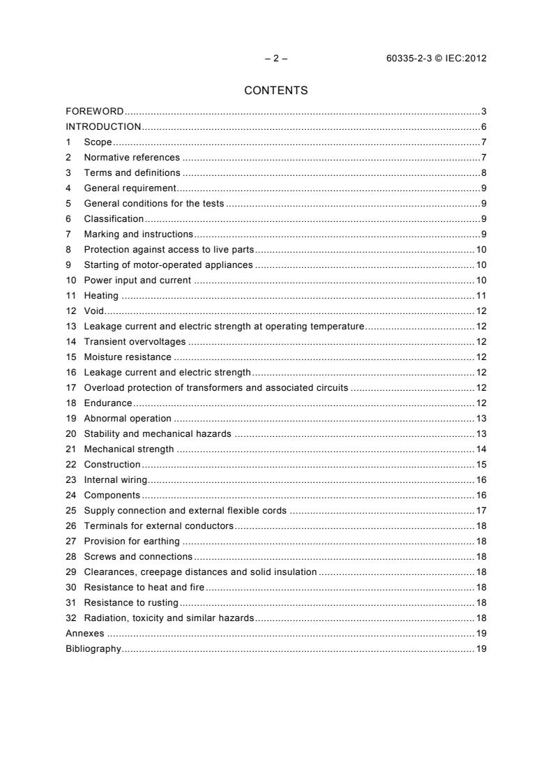 IEC 60335-2-3:2012 IEC 60335-2-3:2012 - Household and similar electrical appliances - Safety - Part 2-3: Particular requirements for electric irons - Page 4 preview