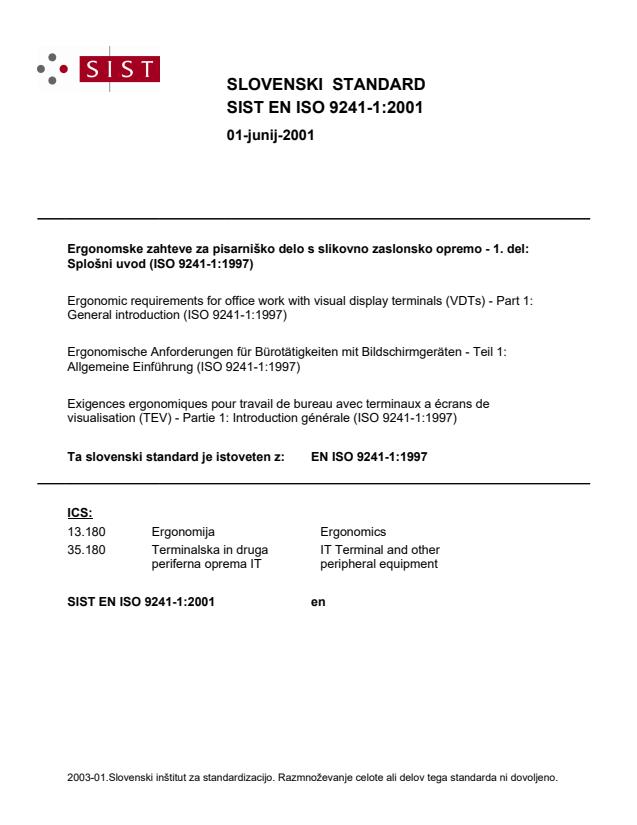 EN ISO 9241-1:2001
