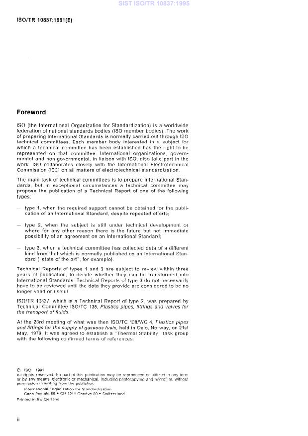 ISO/TR 10837:1991 ISO/TR 10837:1995 - Page 4 preview
