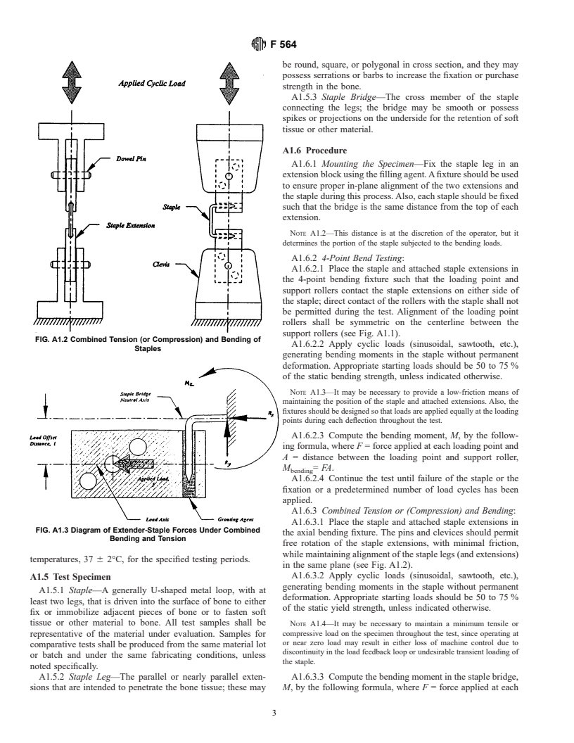 ASTM F564-00 - Standard Specification and Test Methods for Metallic Bone Staples