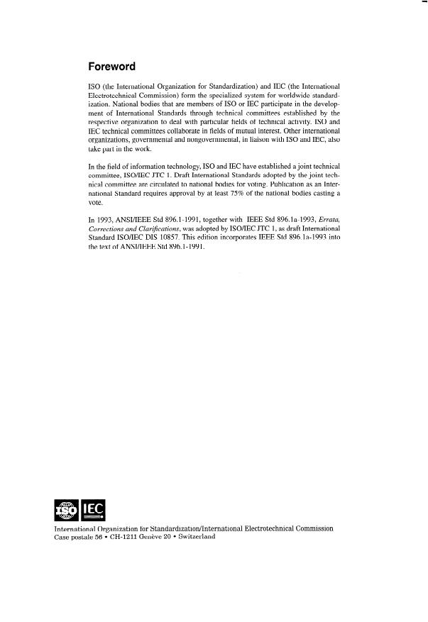 ISO/IEC 10857:1994 ISO/IEC 10857:1994 - Information technology -- Microprocessor systems -- Futurebus+ -- Logical protocol specification - Page 4 preview