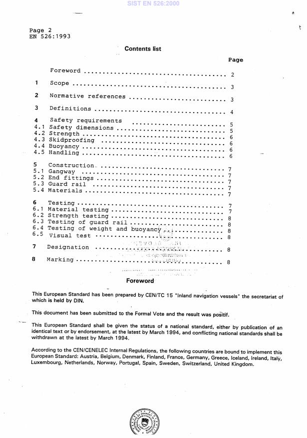 EN 526:1993 EN 526:2000 - Page 4 preview